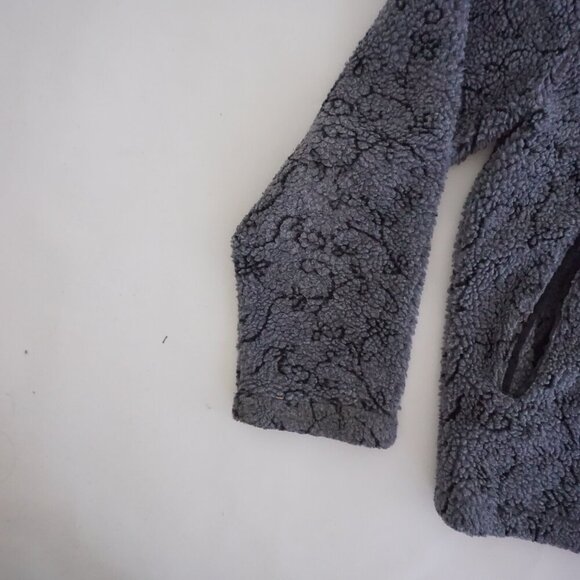 VTG David Paul New York Charcoal Textured Button Front Quilted Collar Jacket M - Picture 9 of 10